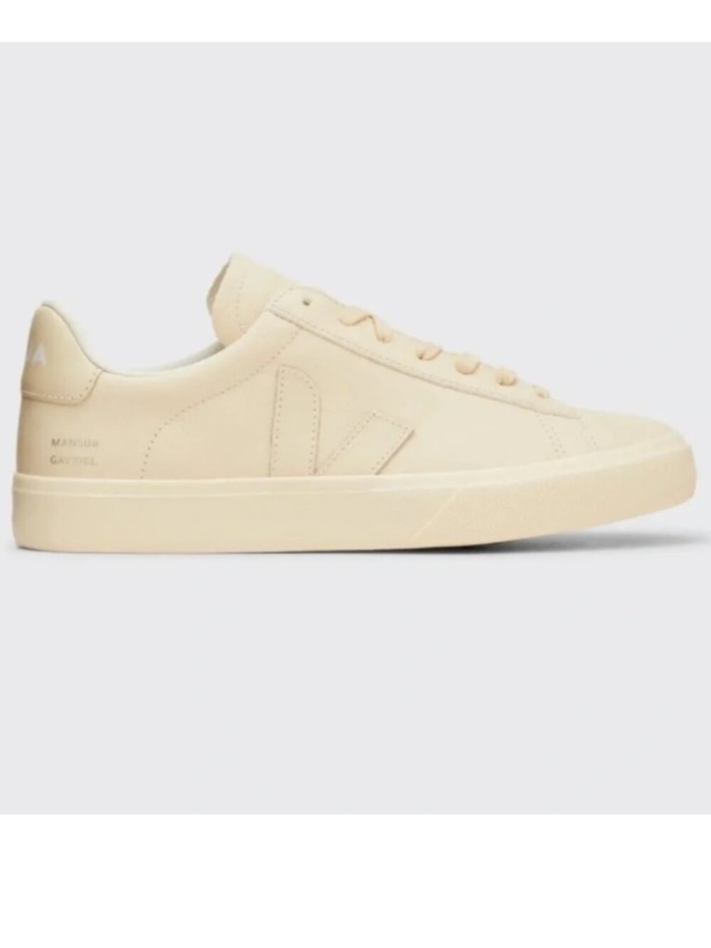 Veja x Mansur Gavriel | Women's Beige Campo Leather Sneakers 37
